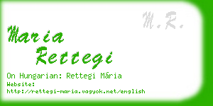 maria rettegi business card